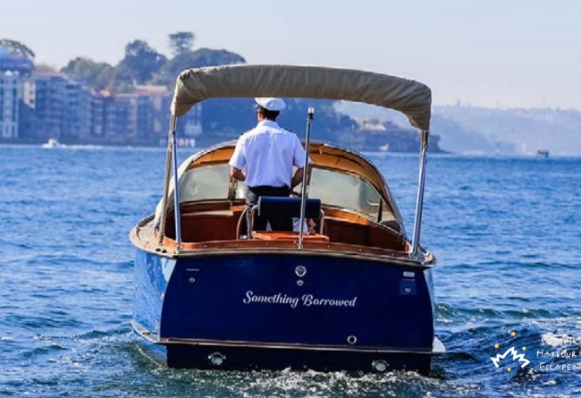Something Borrowed Sydney Back of boat